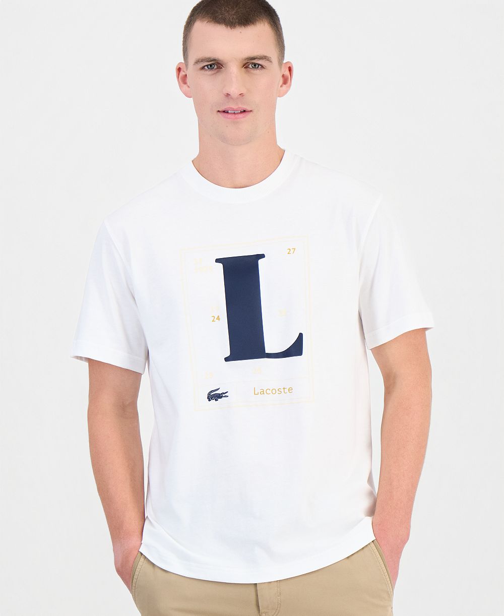 Lacoste Men's Short-Sleeve Classic-Fit Crewneck T-Shirt