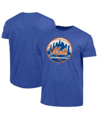 Футболка Champion Men's Royal New York Mets Cooperstown Logo Tri-Blend