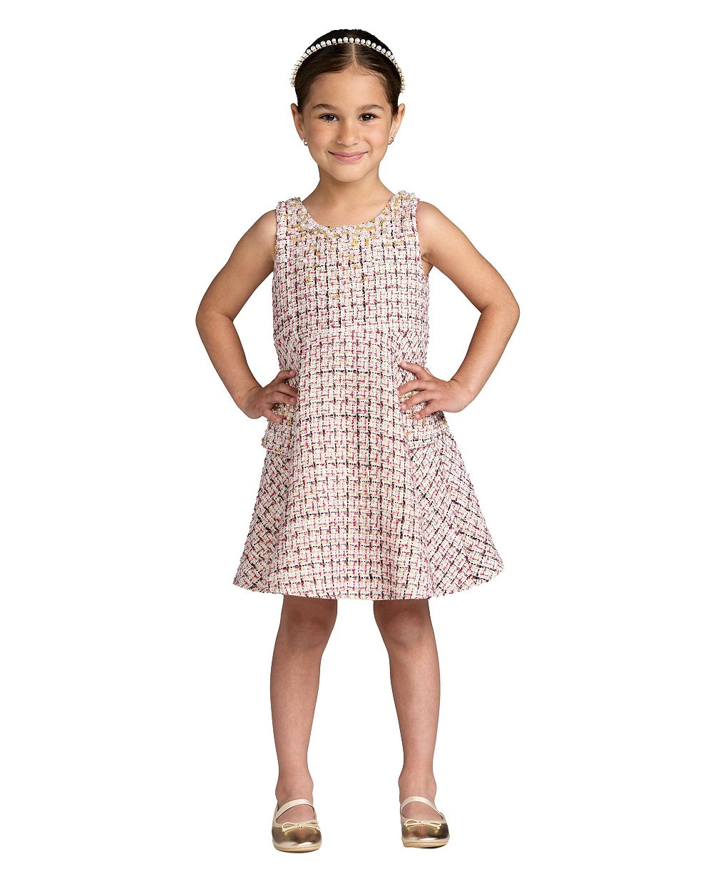 Mac Duggal Детское платье Beaded Boucle Mini