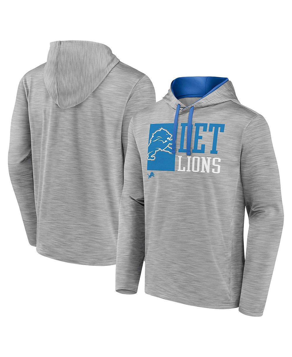 Fanatics мужское худи Detroit Lions Never Quit, цвет Heather Gray