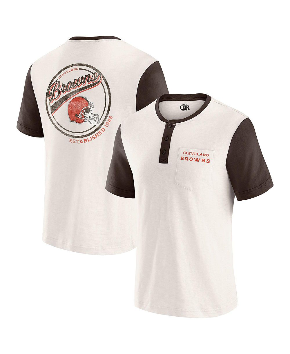 Мужская футболка Darius Rucker Collection Cleveland Browns Henley
