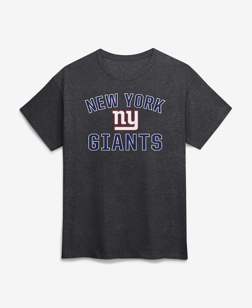 Logo Athletic Мужская футболка Charcoal New York Giants Cotton Victory Arch