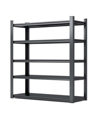 VIYET 78inch Height  5-Tier Industrial Metal Shelving - 2000lbs Heavy Duty Storage Rack