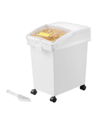 VIYET 3-Pack 6.6-Gallon Airtight Food Storage Containers - Stackable Pet Food and Rice Bin