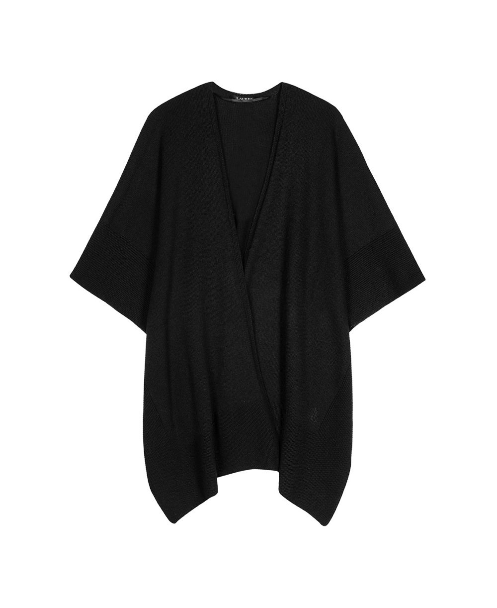 Lauren Ralph Lauren Texture Edge Knit Ruana