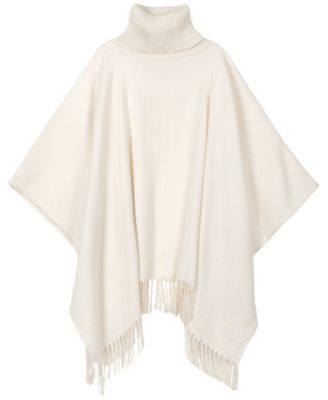 Lauren Ralph Lauren Woven Knit Collar Ruana