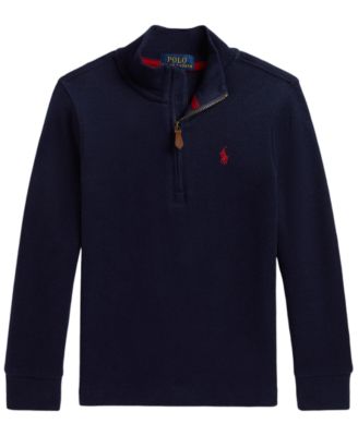 Polo Ralph Lauren Boys' 2T-7 Estate Rib Quarter-Zip Sweater