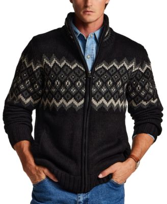Мужской ветрозащитный свитер Weatherproof Vintage с подкладкой из шерпы, на молнии, с воротником-стойкой