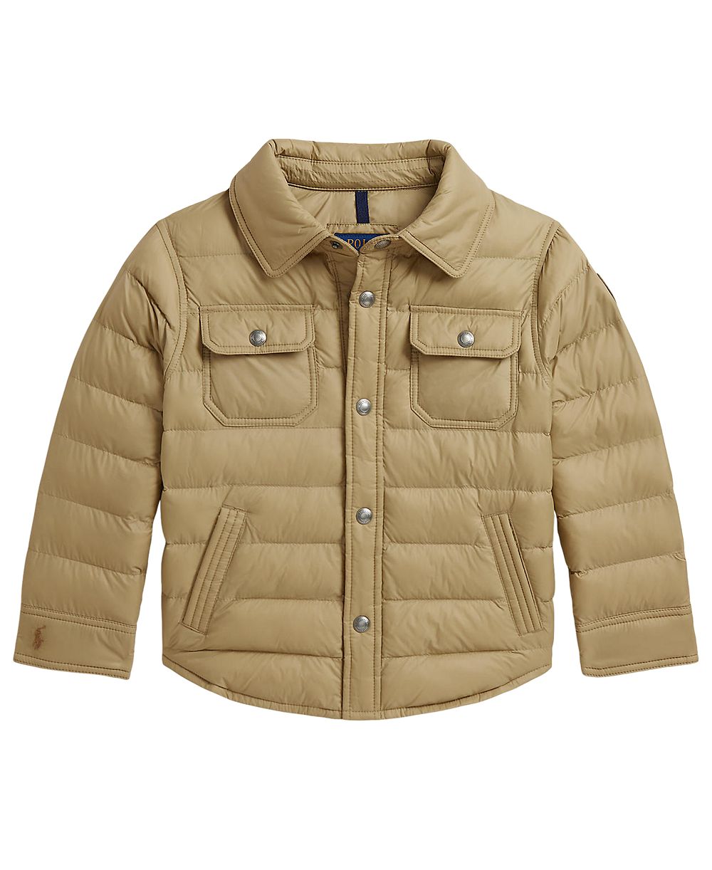 Детская стеганая рубашка-куртка Polo Ralph Lauren 2T-7