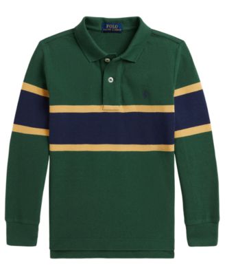 Polo Ralph Lauren Детская рубашка поло из хлопка в полоску 2T-7