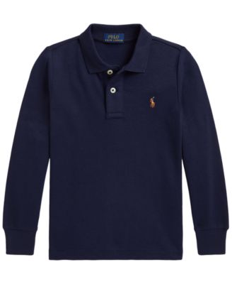 Polo Ralph Lauren рубашка поло детская 2T-7 Soft Cotton с длинным рукавом