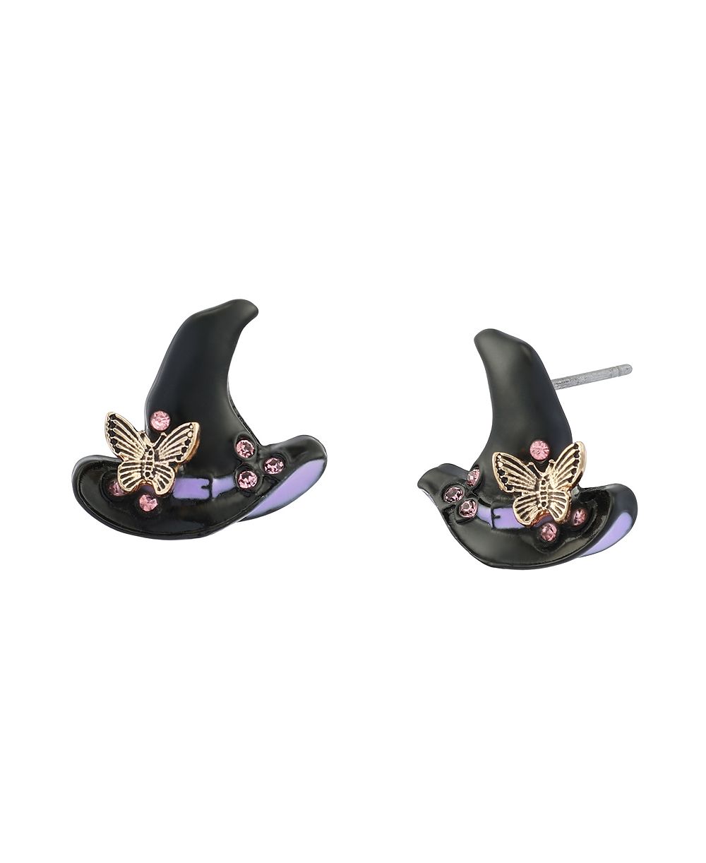Betsey Johnson серьги-гвоздики Halloween Witchy