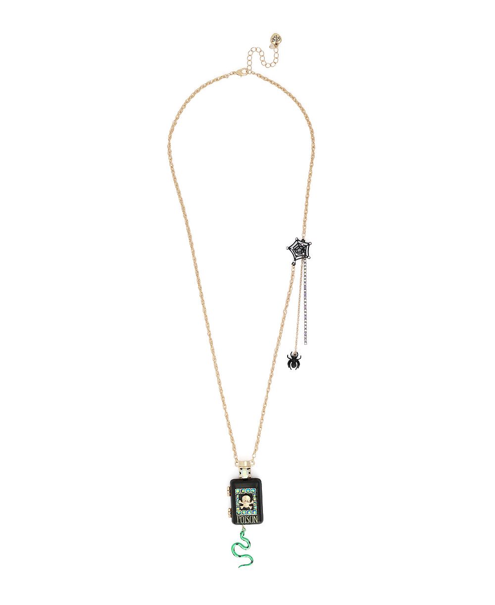 Подвеска Betsey Johnson Halloween Poison Potion из искусственного камня