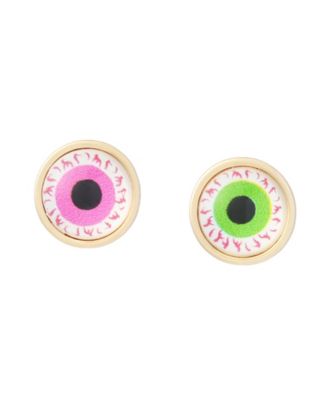 Betsey Johnson Multi-Colored Halloween Eyeball Stud Earrings