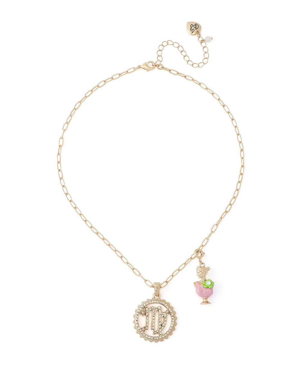 Подвеска Betsey Johnson Faux-Stone Virgo Celestial Zodiac Set