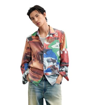 Мужская рубашка Desigual Collage print