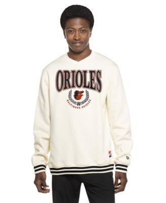 New Era Мужской белый свитшот Baltimore Orioles Throwback