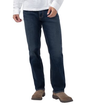 Мужские прямые джинсы Silver Jeans Co. Grayson серого цвета