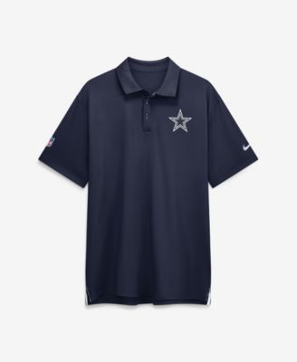 Nike Men's Navy Dallas Cowboys Sideline Tour Dri-FIT Polo Shirt