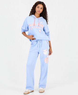 Sanrio Juniors' HK And Friends Wide-Leg Drawstring Sweatpants