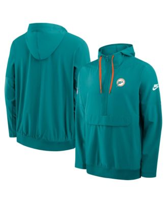 Мужская куртка Nike Aqua Miami Dolphins Alt Anorak Half-Zip Hooded