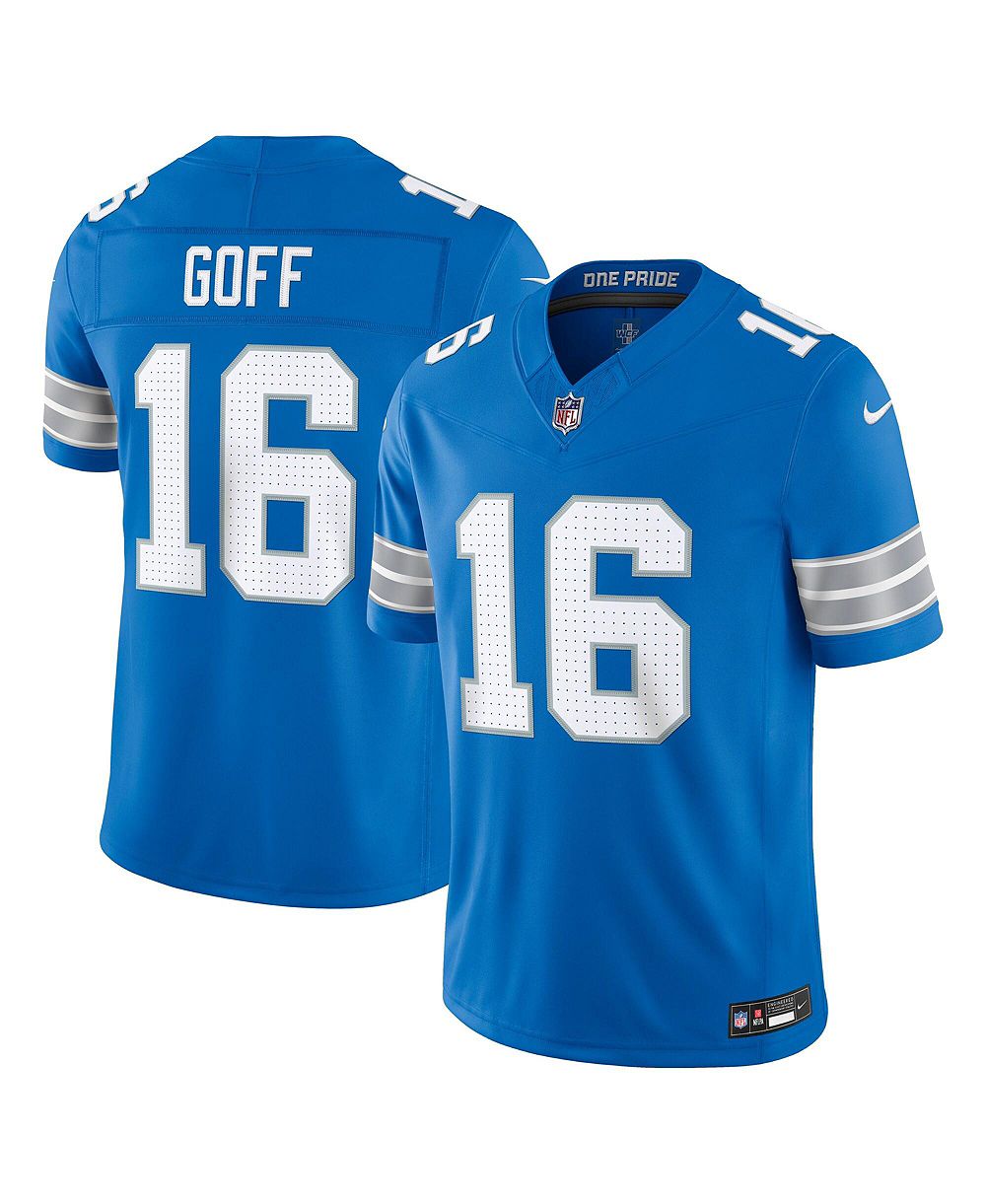 Nike Men's Jared Goff Blue Detroit Lions Vapor F.U.S.E. Stitched Limited Jersey