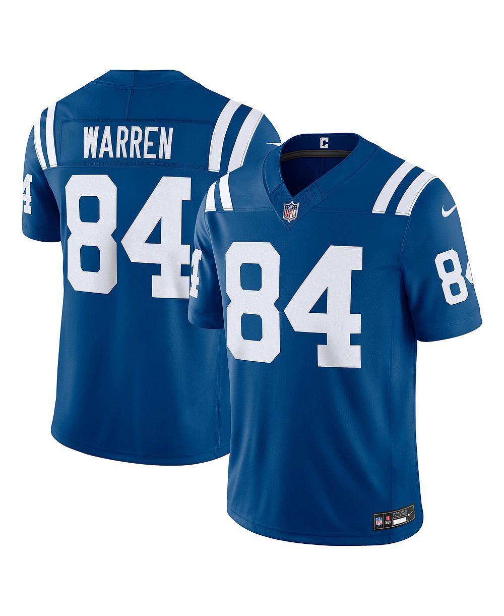 Мужская джерси Nike Tyler Warren Royal Indianapolis Colts Vapor F.U.S.E. Stitched Limited