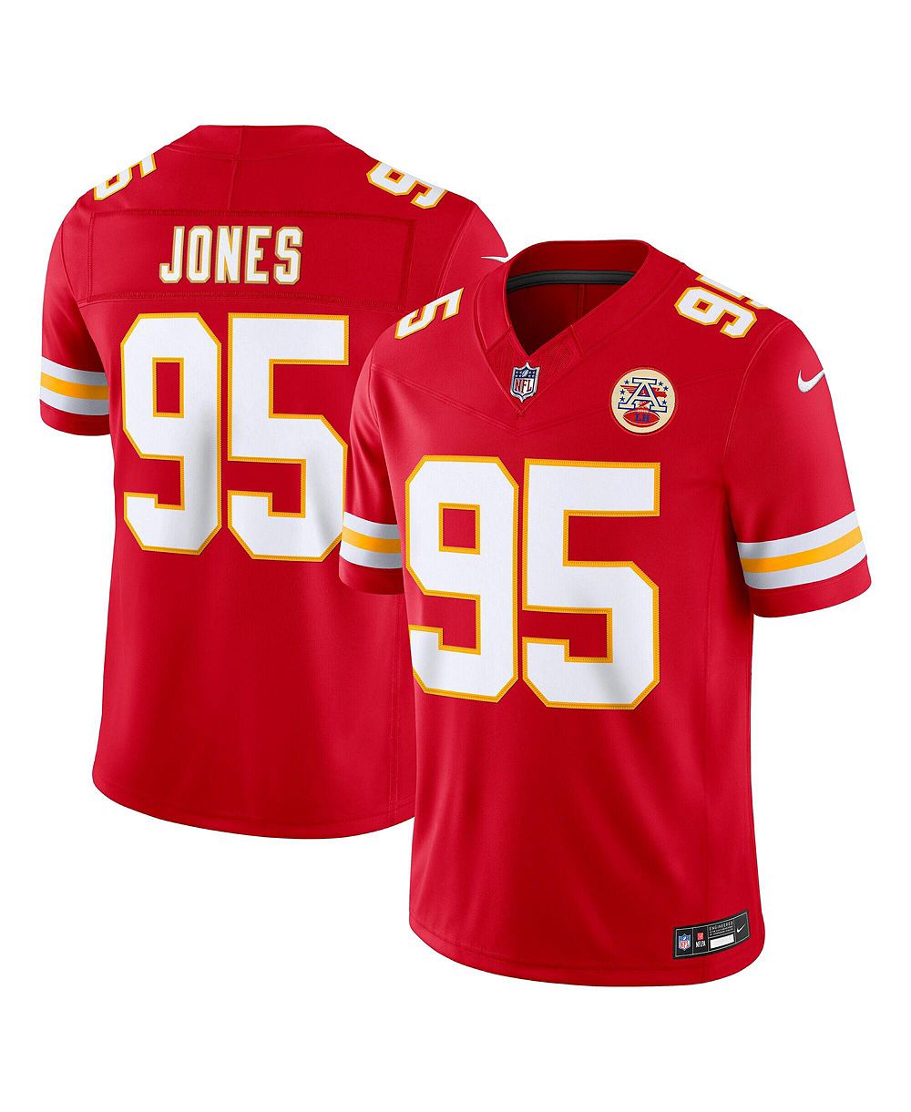 Nike Men's Chris Jones Red Kansas City Chiefs Vapor F.U.S.E. Stitched Limited Jersey