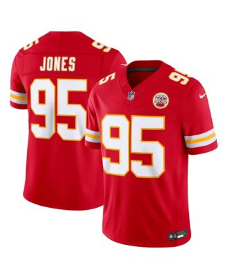 Мужская игровая джерси Nike Chris Jones Red Kansas City Chiefs Vapor F.U.S.E. Stitched Limited