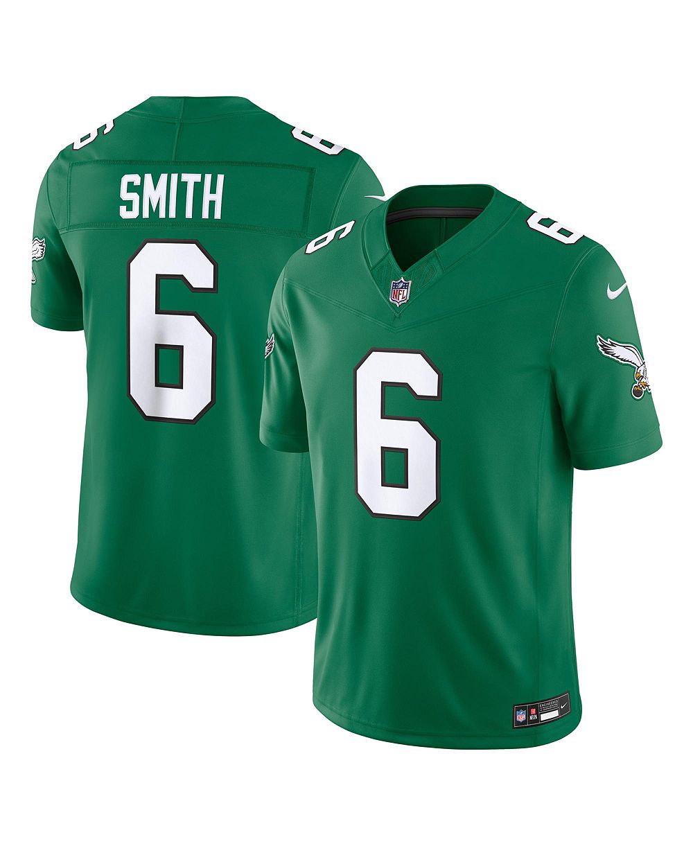 Мужская джерси Nike DeVonta Smith Kelly Green Philadelphia Eagles Vapor F.U.S.E. Stitched Limited