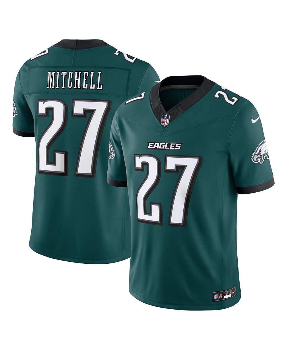 Nike Men's Quinyon Mitchell Midnight Green Philadelphia Eagles Vapor F.U.S.E. Stitched Limited Jersey