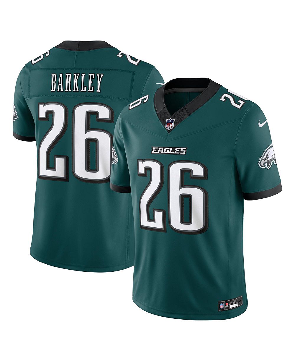 Мужская джерси Nike Saquon Barkley Midnight Green Philadelphia Eagles Vapor F.U.S.E. Stitched Limited