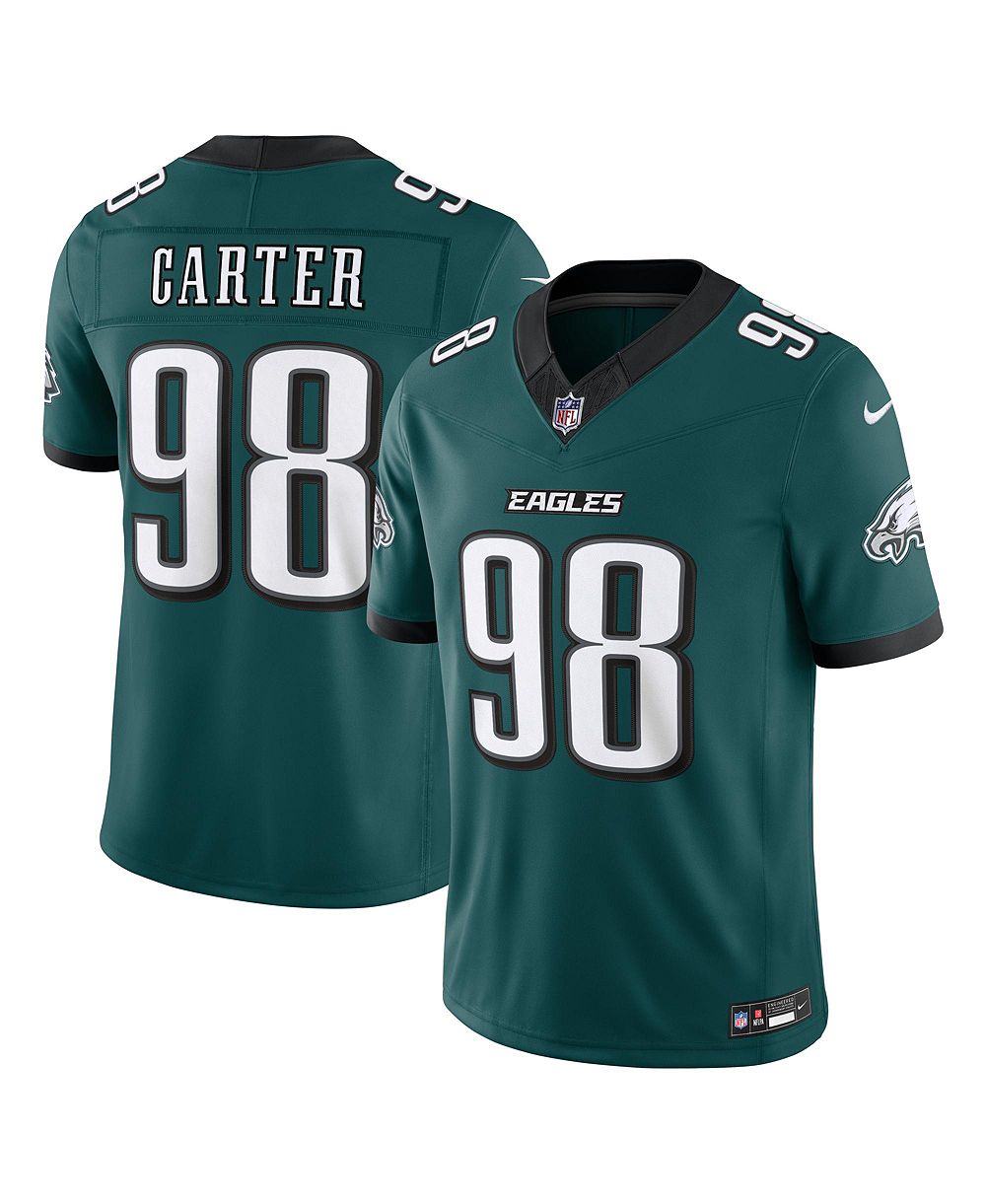 Мужская джерси Nike Jalen Carter Philadelphia Eagles Vapor F.U.S.E.