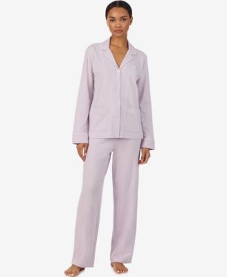 Lauren Ralph Lauren Women's Notch Collar and Mid-Rise Pant Set