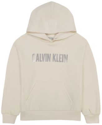 Calvin Klein Girls' 7-16 Graphic Drop-Shoulder Hoodie