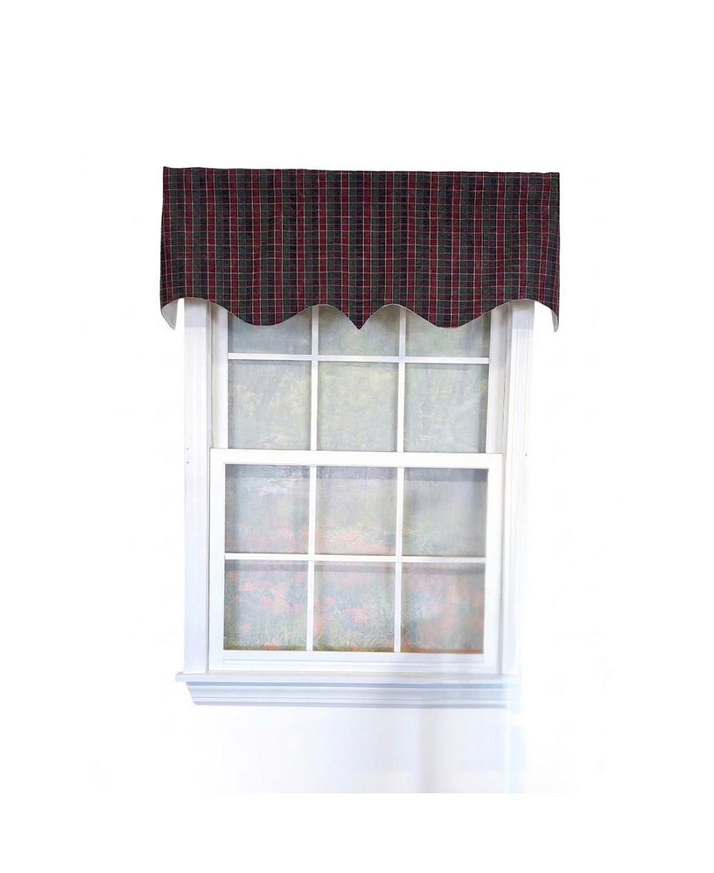 Занавеска на окно RLF Home Tiffany Check Regal 100% Cotton Lined Rod Pocket