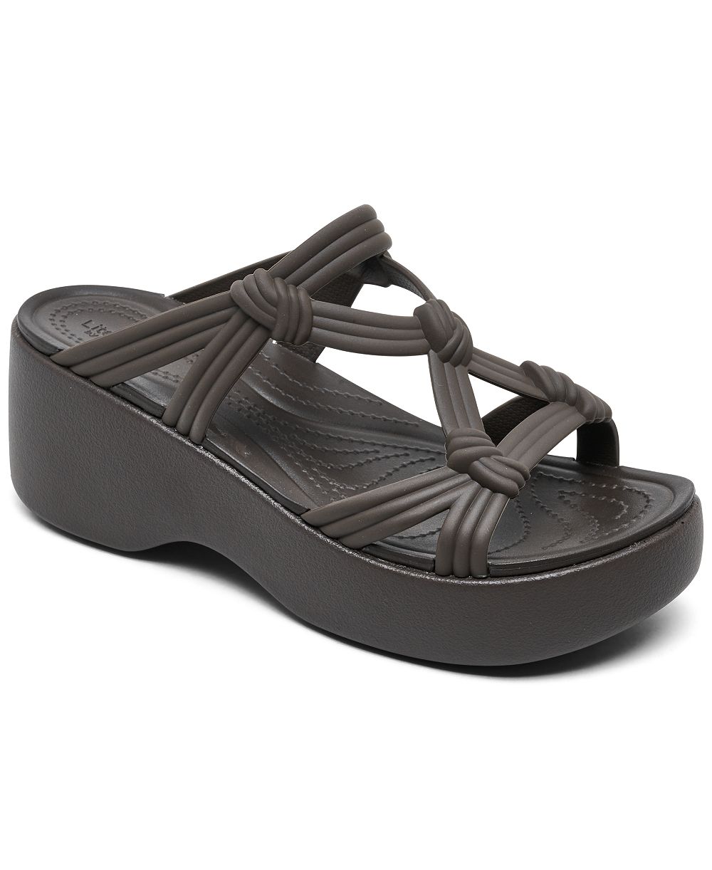Crocs Women's Brooklyn Knot Sky Platform Sandals from Finish Line