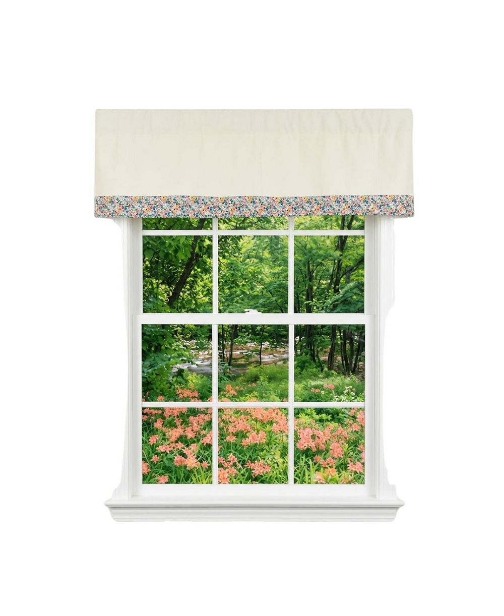 Декоративная занавеска RLF Home Petite Flowers Banded из 100% хлопка