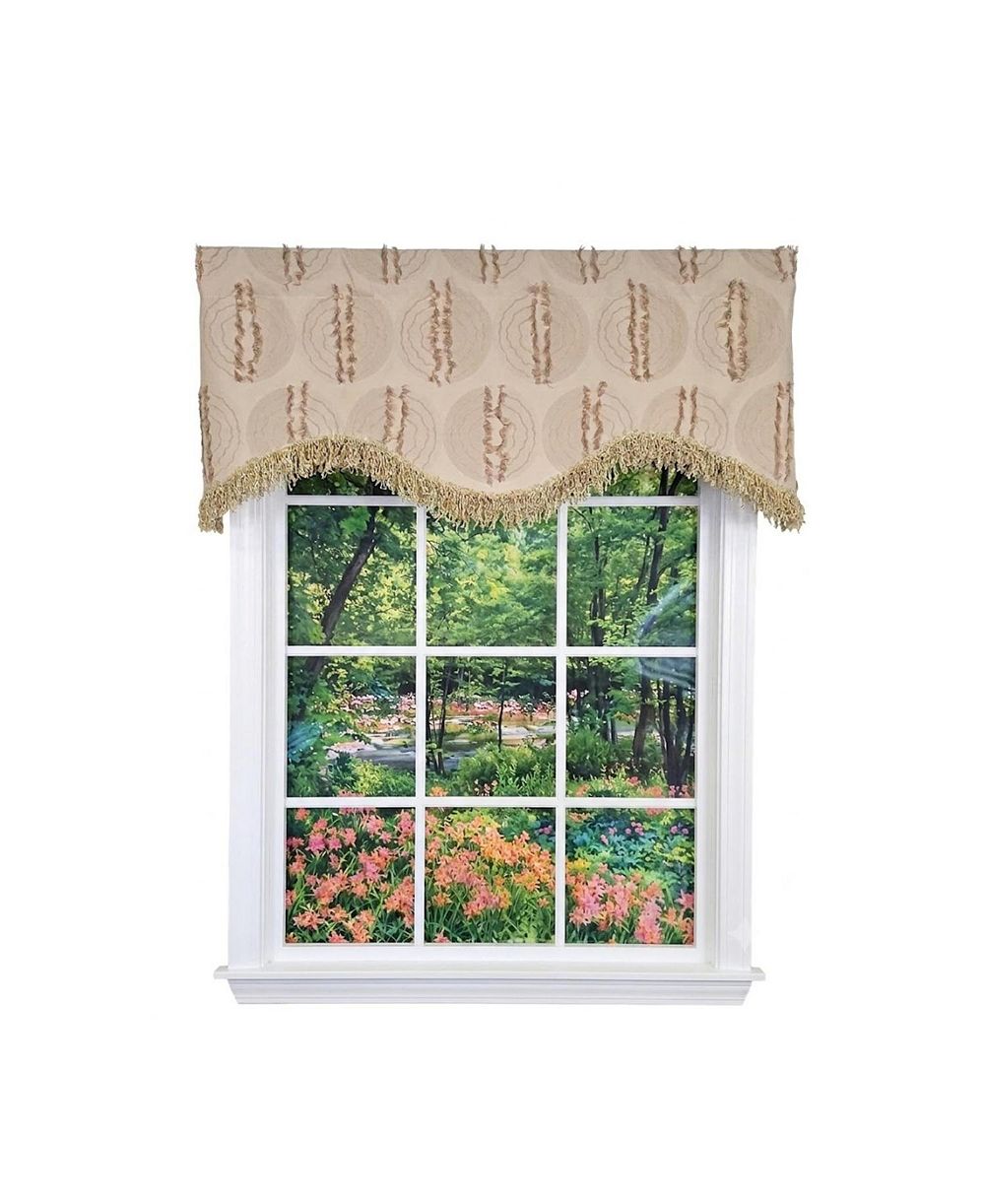 Декоративный валанс RLF Home Shaggy Trimmed Cornice 100% Cotton Lined Rod Pocket