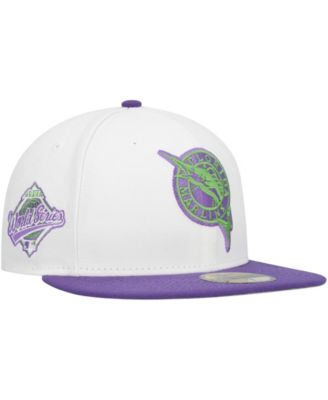 New Era Мужская белая кепка 59FIFTY с нашивкой Florida Marlins Side Patch