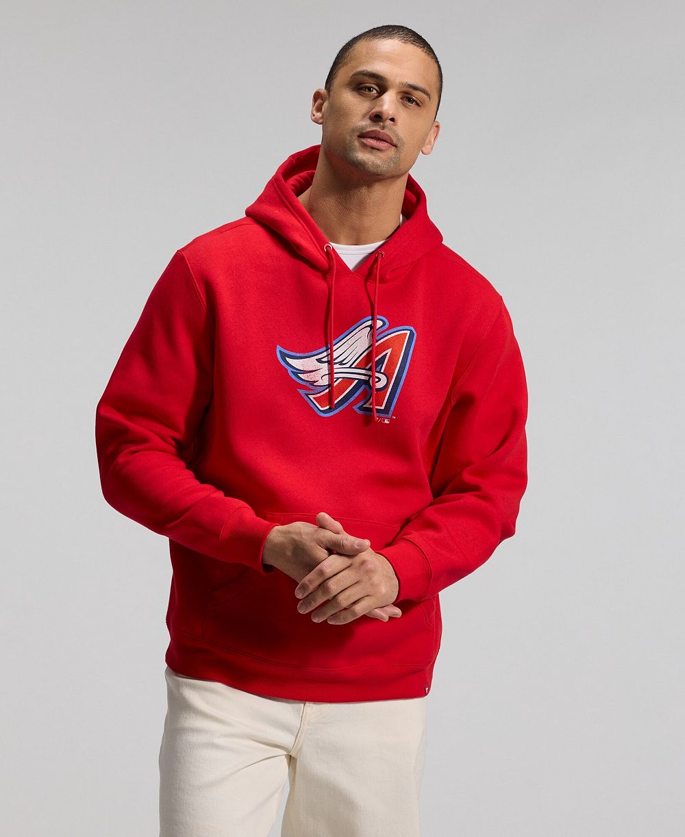 Мужское худи Fanatics Red California Angels Era
