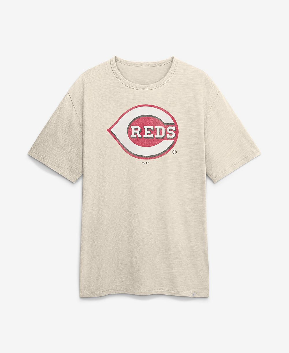 Мужская футболка Fanatics Cincinnati Reds Stadium Slub, кремовая