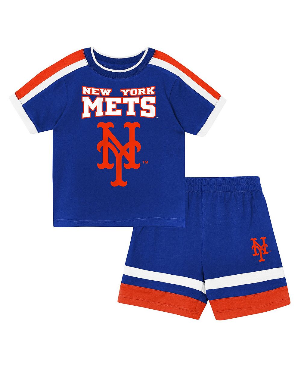 Outerstuff Toddler Royal New York Mets Ground Ball T-Shirt and Shorts Set