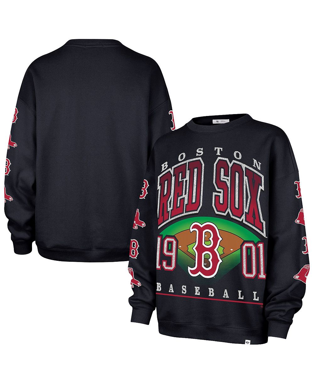 Женская толстовка '47 Brand Black Boston Red Sox Trendy Team Go Big Oversized