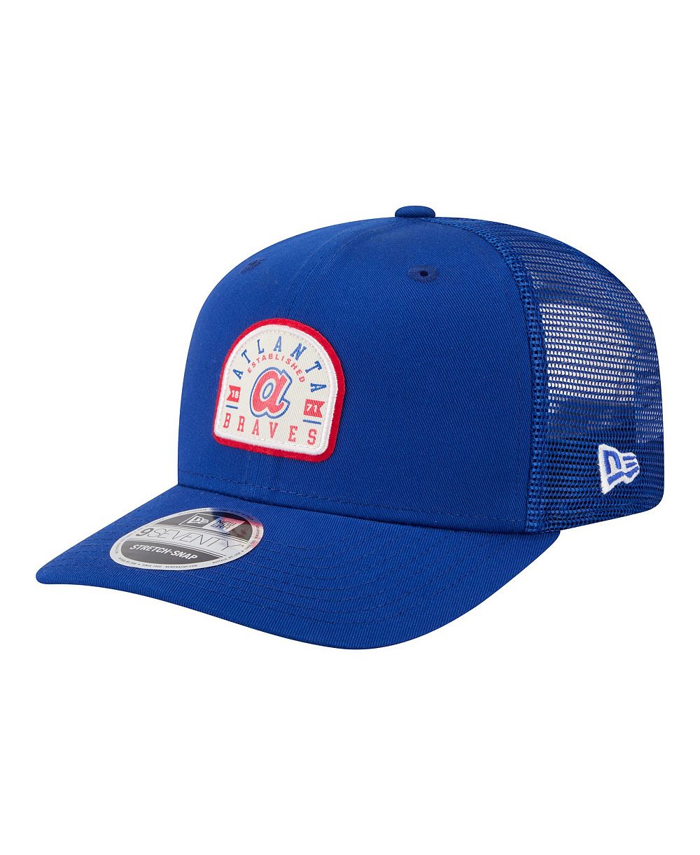 Мужская бейсболка New Era Atlanta Braves Throwback Contest 9SEVENTY регулируемая