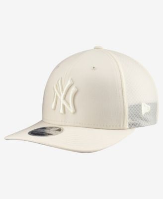 New Era Men's Light Beige New York Yankees Color Pack COOLERA 9SEVENTY Trucker Adjustable Hat