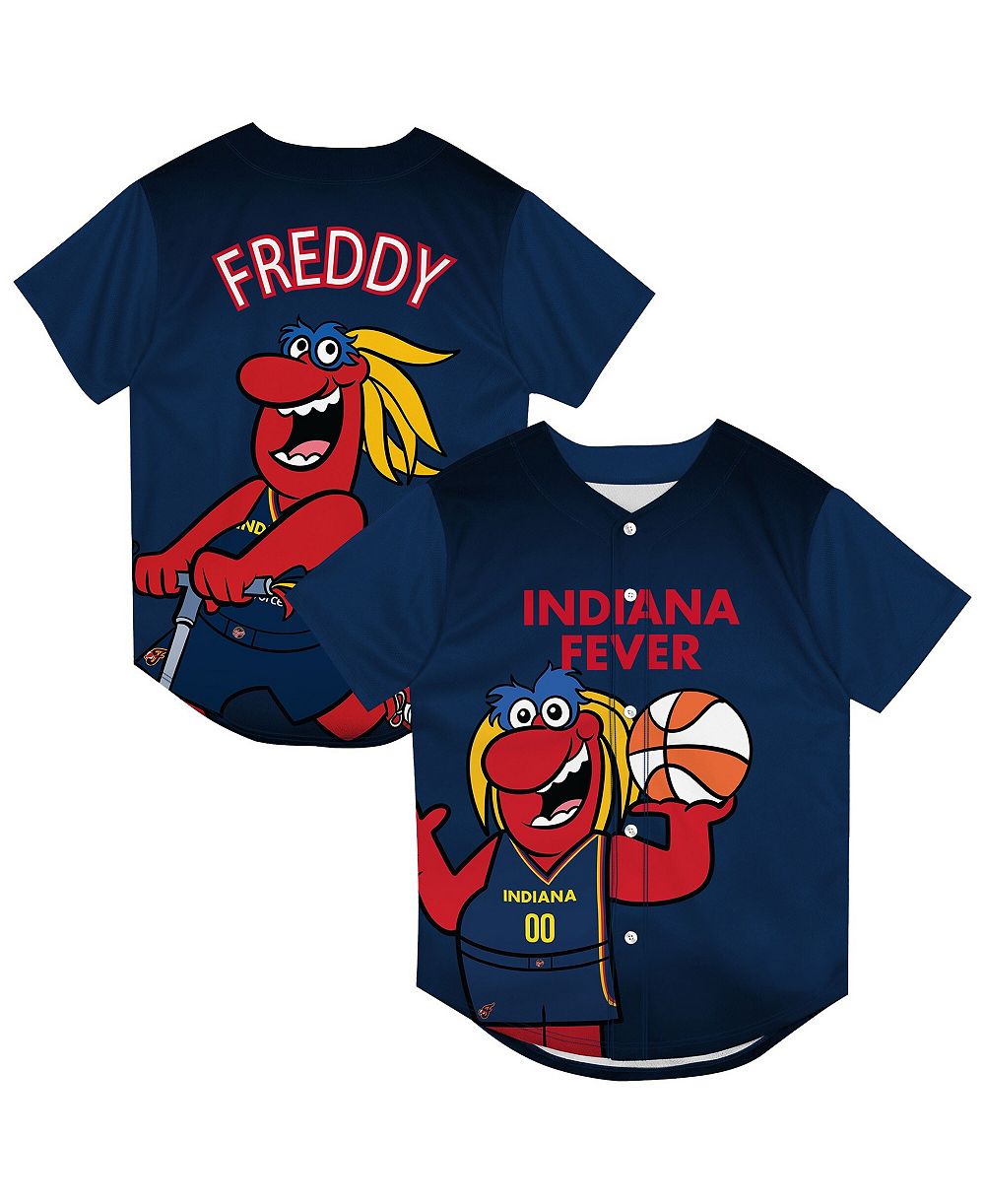 Спортивная джерси Outerstuff Big Boys and Girls Navy Indiana Fever Mascot Friend Mesh