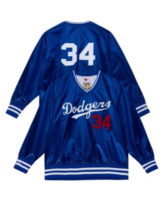 Mitchell & Ness Men's and Women's Fernando Valenzuela Royal Los Angeles Dodgers 1986 Authentic Satin Pullover Jacket
