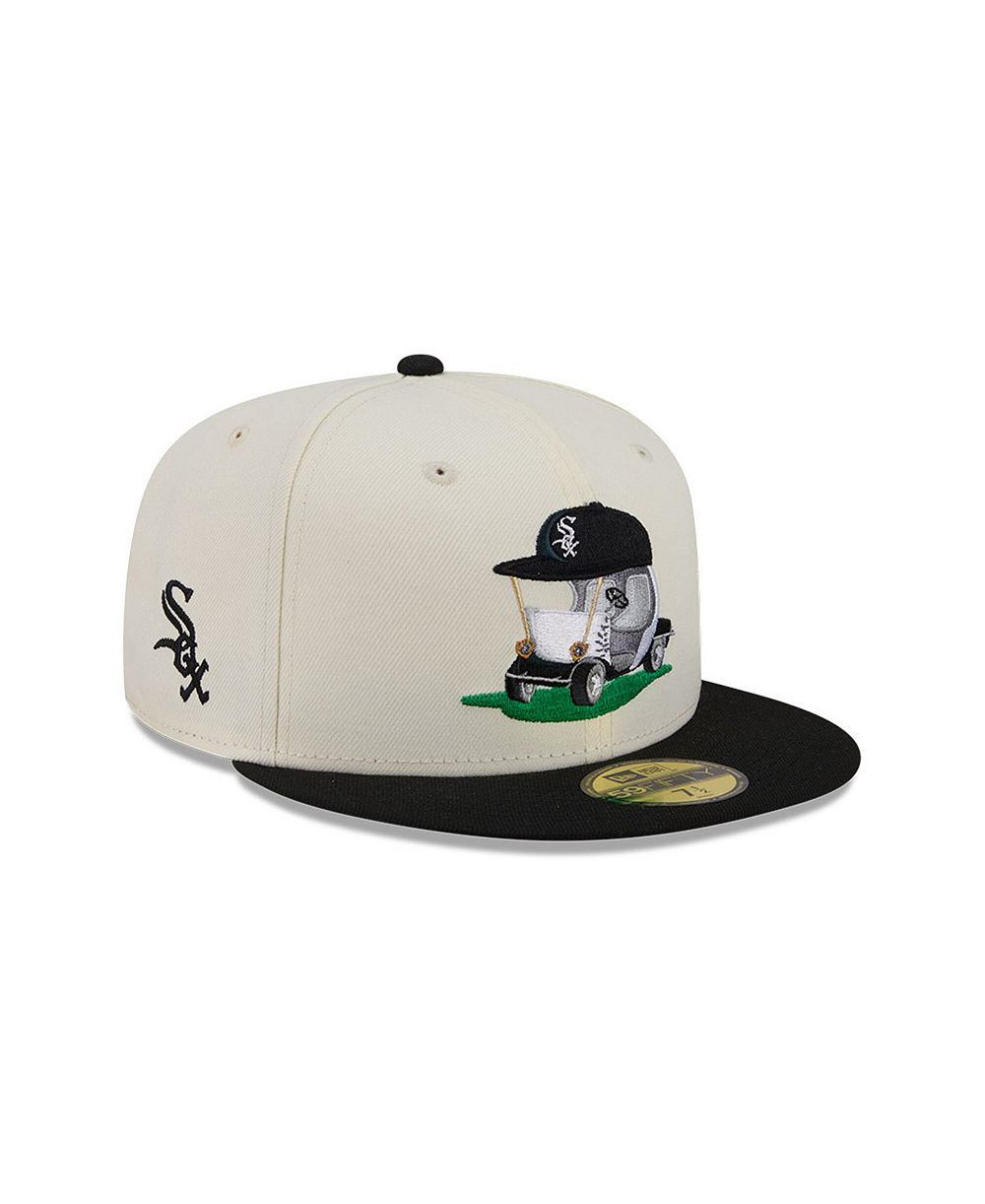 Мужская бейсболка New Era Chicago White Sox Bullpen Cart 59FIFTY, кремовый/черный