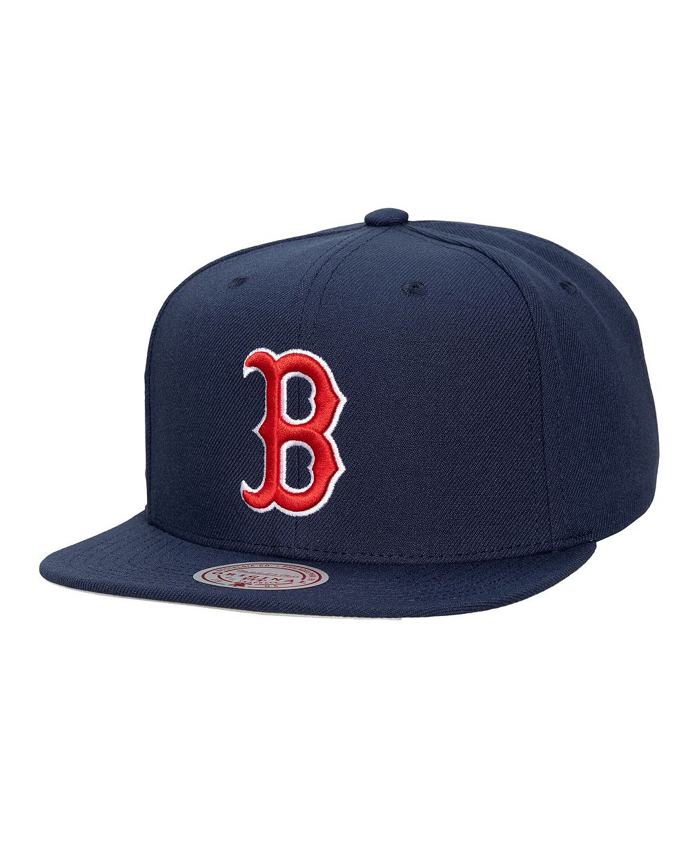 Мужская кепка Mitchell & Ness Navy Boston Red Sox Side Logo Snapback